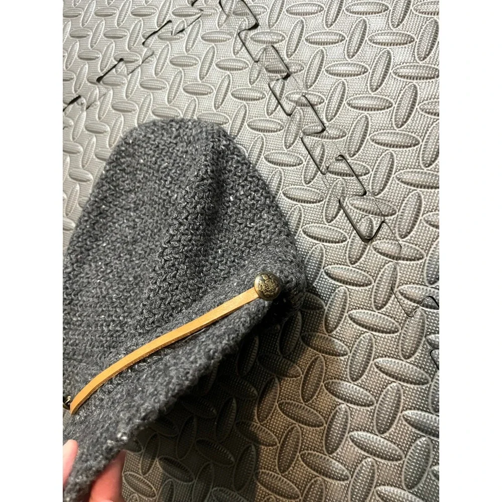 Lauren Ralph Lauren Donegal Hunting Hat Knit Gray Wool Outdoors One Size